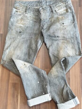 Jeans “ Dsquared2 “ Größe 36 in Grau/Glitzersteine