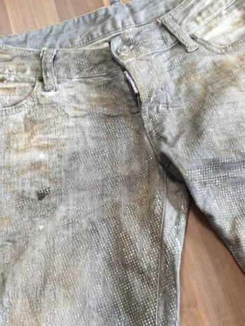 Jeans “ Dsquared2 “ Größe 36 in Grau/Glitzersteine