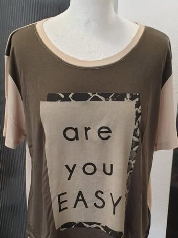 Shirt “ Jones “ Größe 42 in Beige/Khaki/Print