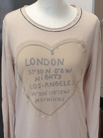 Shirt “ Jones “ Größe 42 in Beige/Print