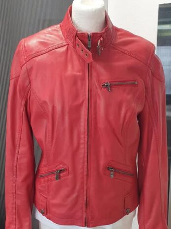 Lederjacke “ Jilani “ Größe 38 in Rot
