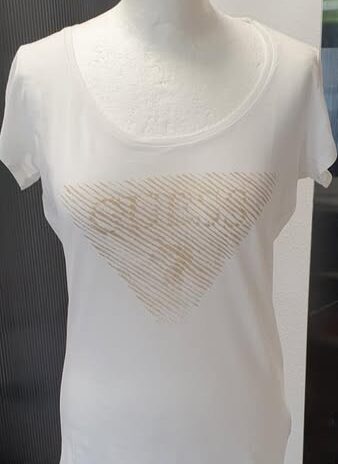 Shirt “ Guess “ Größe 36 in Weiß/Gold