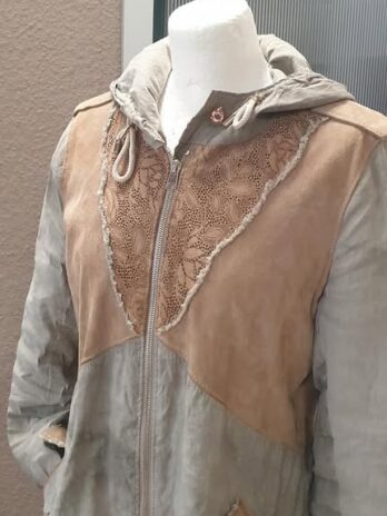 Parka “ Renzo Cenci “ Größe 36/38 in Schlamm/Hellbraun