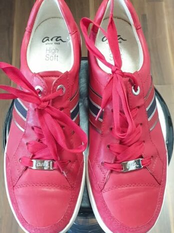 Sneakers “ Ara High Soft “ Größe 39 in Rot/Leder