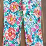 Hose “ Stehmann “ Größe 40/42 in Bunt/Floral gemustert elastischer Bund