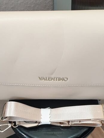 Tasche “ Valentino “ in Beige/Kunstleder mit Staubbeutel NEU! Maße Breite ca 30cm Höhe ca 24cm