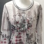 Shirt “ Marc Aurel “ Größe 36 in Grau/Rot/Schwarz gemustert