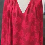 Bluse “ Tommy Hilfiger “ Größe XL in Rot/Pink gemustert 100% Viscose