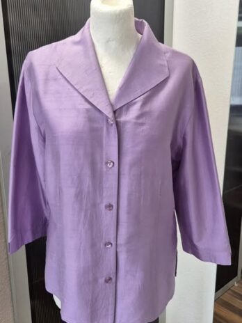 Blazer/Bluse “ Gerry Weber “ Größe 40 in Flieder 100% Seide