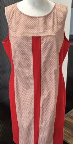 Kleid “ Jones “ Größe 42 in Rot/Beige gemustert