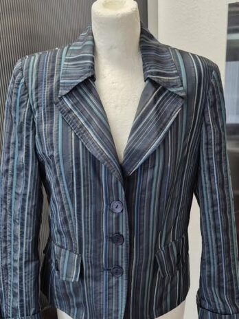 Blazer “ Steilmann “ Größe 36 in Blau/Beige/Türkis gestreift