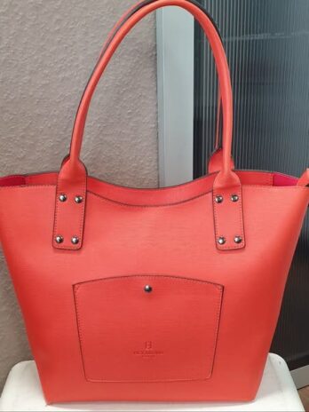 Tasche “ Hexagona Paris “ in Orange mit extra Innentasche/Kunstleder NEU! Maße Breite ca 43cm Höhe ca 30cm