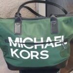 Tasche “ Michael Kors “ in Grün/Schwarz/Textil NEU! Maße Breite ca 43cm Höhe ca 32cm