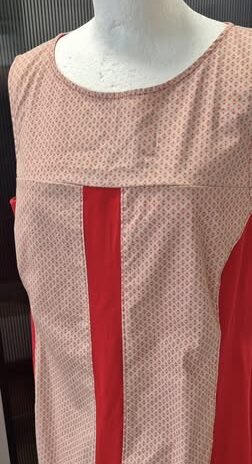 Kleid “ Jones “ Größe 42 in Rot/Beige gemustert