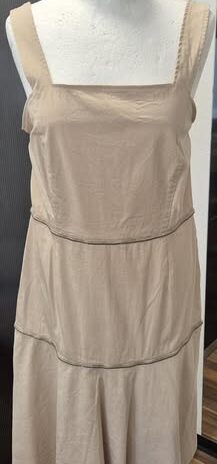 Kleid “ Jones “ Größe 42 in Beige mit Zierborten