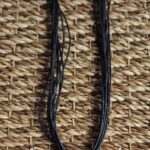 Kette “ Bijou Brigitte “ in Silber/Blume/Lederband