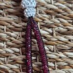Kette “ Bijou Brigitte “ in Weinrot/Silber