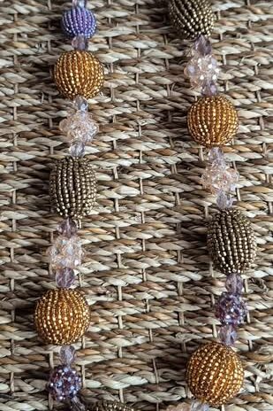Kette “ Bijou Brigitte “ in Bronce/Gold/Kugeln Magnetverschluss