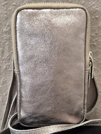 Smartphonetasche “ Made in Italy “ in Bronce/Leder Maße Breite ca 12cm Höhe ca 20cm