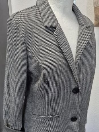 Blazer “ Street One “ Größe 38 in Schwarz/Weiß Hahnentritt gemustert