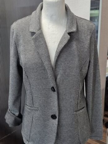 Blazer “ Street One “ Größe 38 in Schwarz/Weiß Hahnentritt gemustert