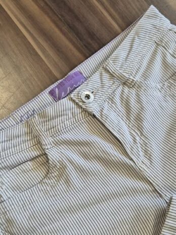 Jeans “ Street One “ Größe 36 in Weiß/Khaki gestreift