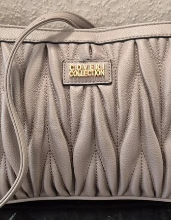 Tasche “ Coveri Collection “ in Taupe/Kunstleder Maße Breite ca 30cm Höhe ca 21