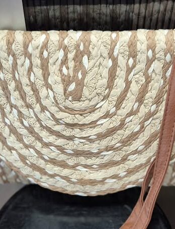 Basttasche“ Ale-Hop “ in Beige/Weiß gemustert NEU! Breite ca 29cm Höhe ca 22cm