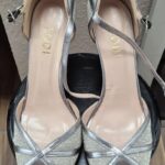 High-Heels “ Lodi “ Größe 40 in Silber/Leder
