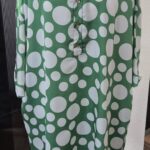 Kleid “ Monte Cervino “ Größe OS (38-40/42) in Grün/Weiß getupft