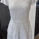 Kleid “ Hugo Boss “ Größe 36 in Weiß/Spitze