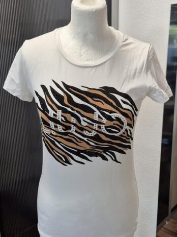 Shirt “ Liu-Jo “ Größe 36 in Offwhite/Braun/Schwarz