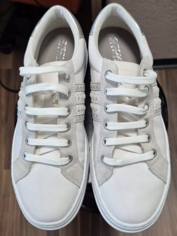 Sneakers “ Geox “ Größe 38 in Weiß/Grau/Silber