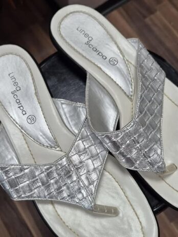 Flip-Flops “ Linea Scarpa “ Größe 39 in Silber