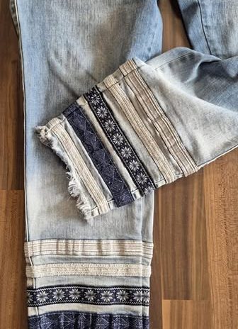 Jeans “ Amy Vermont “ Größe 46 in Blau/Borte