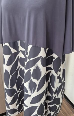 Shirt “ Samoon “ Größe 46 in Grau/Offwhite gemustert