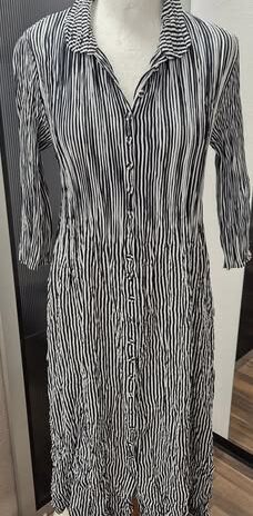Kleid “ Alquema “ Größe 36/38 in Dunkelblau/Weiß gestreift NEU!
