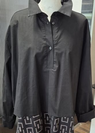 Bluse “ Amy Vermont “ Größe 46 in Schwarz/Braun gemustert