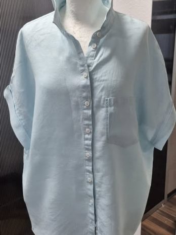 Bluse “ Gerry Weber “ Größe 44 in Hellblau 100% Leinen