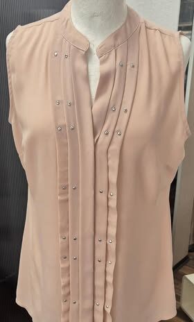 Bluse “ Ashley Brooke “ Größe 38 in Rosa/Nieten