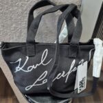 Tasche “ Karl Lagerfeld “ in Schwarz/Canvasleinen NEU! Breite ca 29cm Höhe ca 20cm