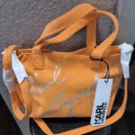 Tasche “ Karl Lagerfeld “ in Orange/Canvasleinen NEU! Breite ca 29cm Höhe ca 20cm