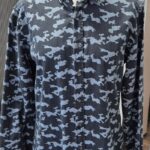 Herrenhemd “ IQ “ Größe M in Dunkelblau/Hellblau/Camouflage