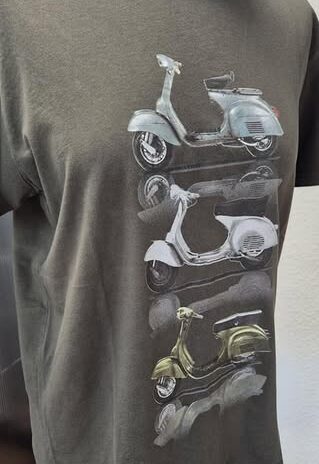 Herrenshirt “ Endoff “ Größe M in Oliv/Print