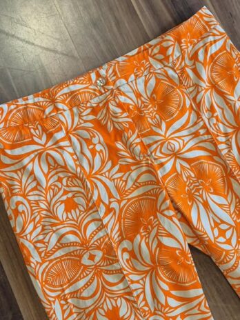 Hose “ Jones “ Größe 40 in Orange/Beige gemustert