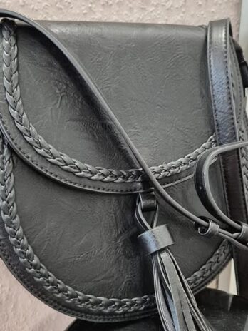 Tasche “ Made in Italy “ in Schwarz/Kunstleder Breite ca 26cm Höhe ca 26cm