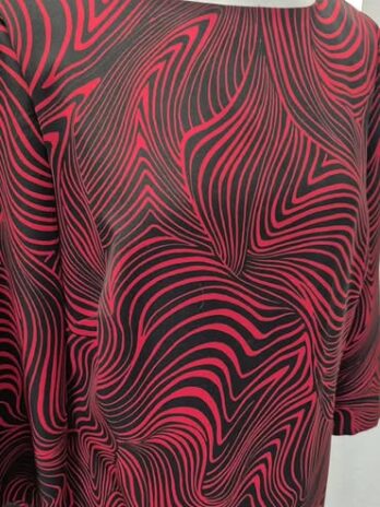 Kleid “ Comma “ Größe 42 in Schwarz/Rot gemustert