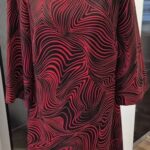 Kleid “ Comma “ Größe 42 in Schwarz/Rot gemustert