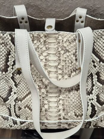 Tasche “ Jerome Dreyfuss Paris “ in Braun/Beige/Animalprint/Leder Breite ca 31cm Höhe ca 26cm