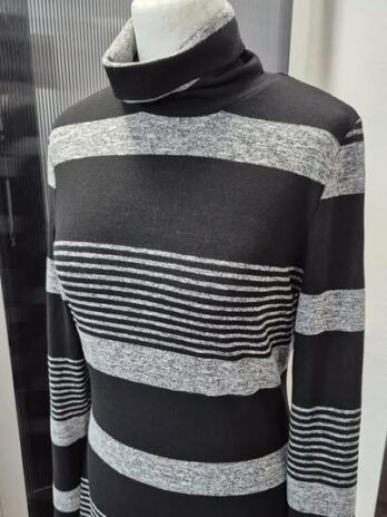 Strickkleid “ Esprit “ Größe S/M in Schwarz/Grau meliert